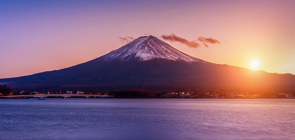 Mount Fuji sunrise solo hike Japan — eighth station view