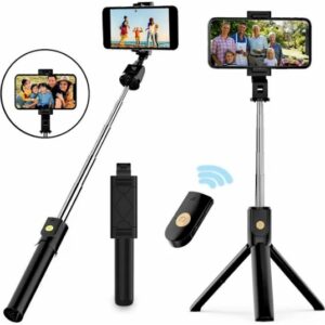 3-in-1 Selfie Stick Tripod with Bluetooth Remote