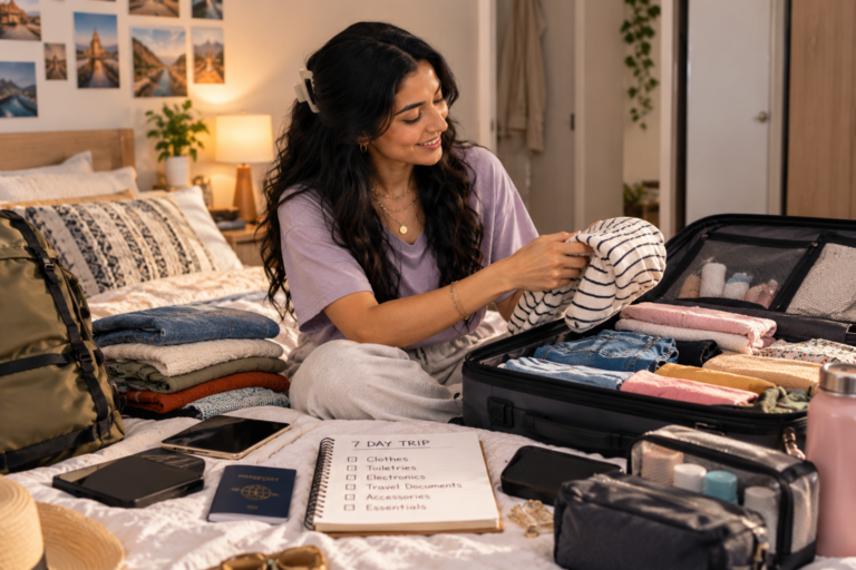 Complete Travel Packing List for a 7-Day Trip