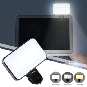 Clip-On LED Selfie Light for Phone and Laptop
