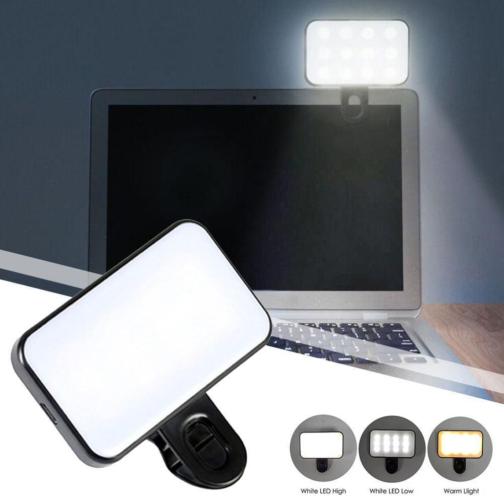 Clip-On LED Selfie Light for Phone and Laptop
